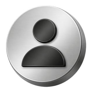 Decorative silver 3D user avatar icon featured on the FAQ page